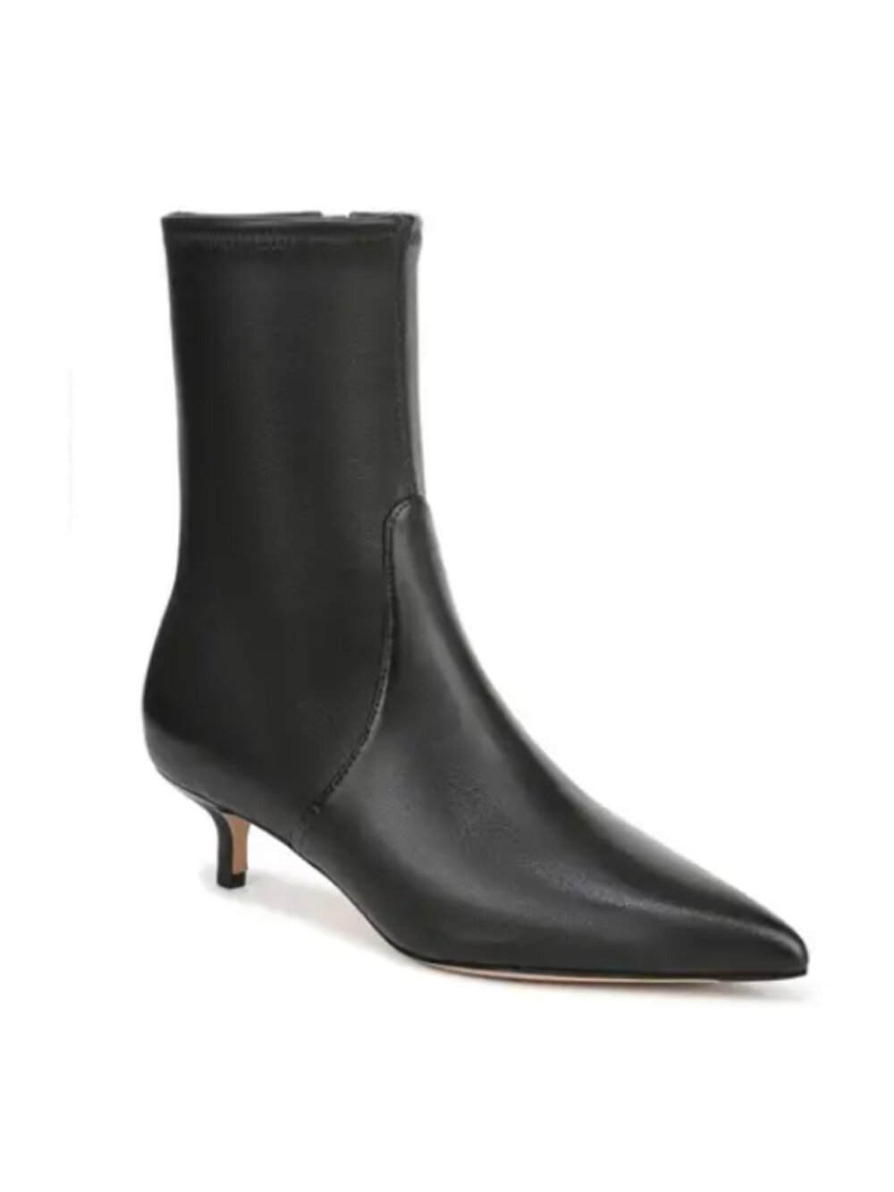Veronica Beard Lisa 45 Stretch Kitten Heel Bootie size 8 Black